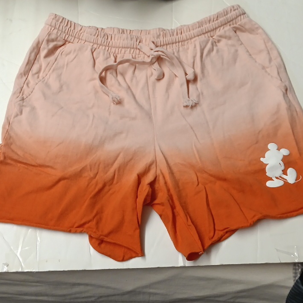 Disney Peach and Orange Ombre Athletic Shorts